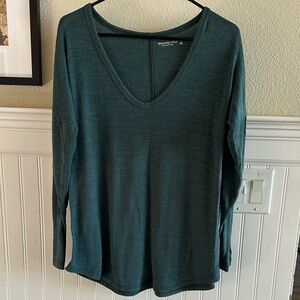 Abercrombie & Fitch Deep Green Long Sleeve Top